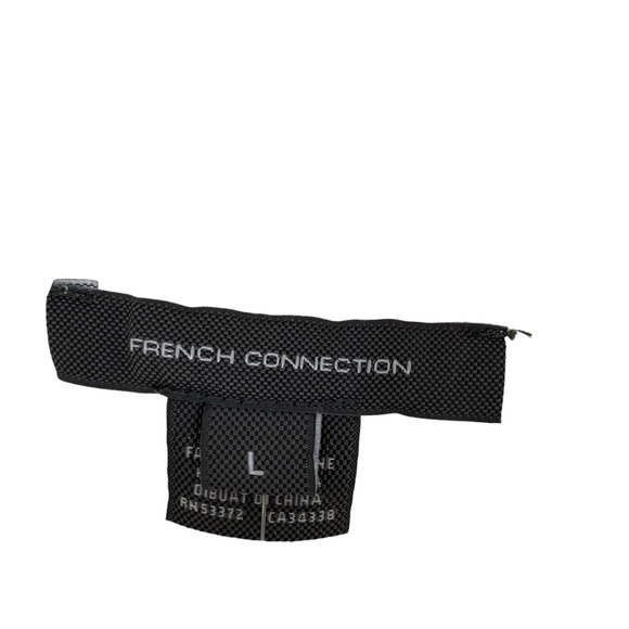 French Connection Color Block Stripe Green Pink Sweater Knit Pullover - Picture 4 of 7